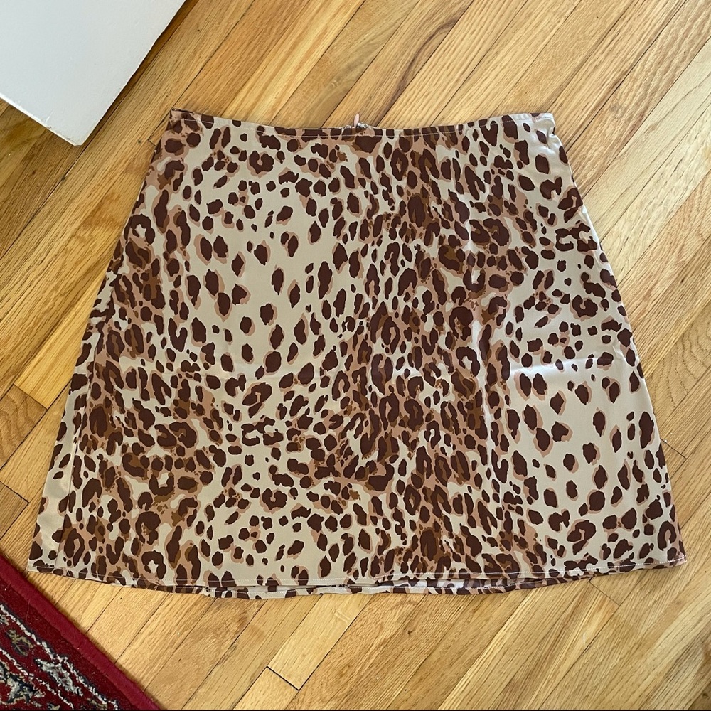 Reformation Benson Silk Mini Skirt